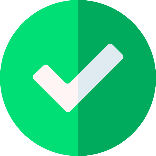 green checkmark